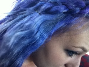 Purple mermaid hair (my camera makes it look blue)
