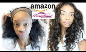 TESTING AN AMAZON WIG FOR THE FIRST TIME ! ft. Amazon Persephon hair