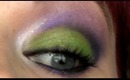 Wearable Green and Purple Cut Crease Makeup Tutorial
