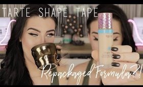 TARTE SHAPE TAPE VS HYBRID GEL | REPACKAGED FORMULA?! | MSQUINNFACE