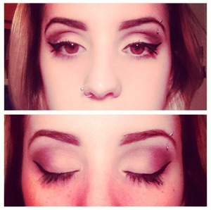 Purply/pink subtle smokey day. Perfect for day or night. @sarah_anastasia_nevins 