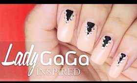 Lady Gaga inspired nail art