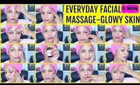 How To Do Facial Massage For Healthy Glowing Skin at Home | SuperPrincessjo