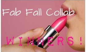 FAB FALL COLLAB WINNERS!