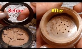 How To: Re-Purpose Makeup and Fix Broken Pressed Powder, Blush, etc..SUPER EASY!
