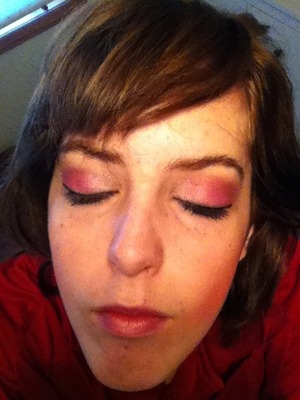 a red and hot pink look