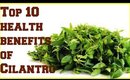 Top 10 health benefits of Cilantro