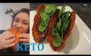 Keto Cheddar Taco Shells + ASMR Eating Show