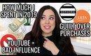 BEAUTY CONSUMER TAG! HOW MUCH I SPENT IN 2019, GUILT OVER MAKEUP & MORE