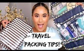 TRAVEL PACKING TIPS | HOW TO PACK MAKEUP & TOILETRIES