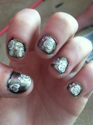 I have to keep my nails very short to cheer, but I painted them on an off practice day(: