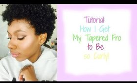 Tutorial: Natural Hair tapered curls