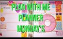 Plan with me (Planner Mondays)