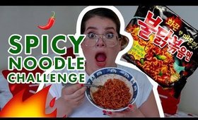 SPICY NOODLE CHALLENGE! | Elba Lopez