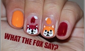 What Does The Fox Say Inspired Nail Design
