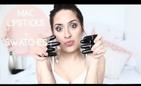 MAC Lipstick Collection + Swatches | Laura Black