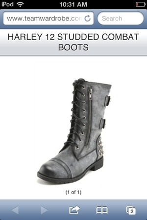 Combat boots!