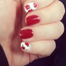 romantic rose nails ♥
