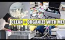 Clean With Me! | Deep Cleaning + Organizing the Living Room Before Christmas Decor!