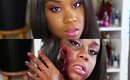 Pink Makeup to Bloody Zombie Tutorial | Easy & Quick Halloween Makeup | Last Minute Makeup