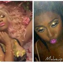 Nicki Minaj Pink Friday perfume add inspired makeup 