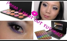 Prom & Night Out Tutorial: Lavendar & Purple Smokey Eyes