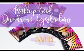 Makeup Geek Duochrome Eyeshadow Swatches