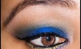 Blue Christmas Makeup tutorial