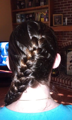 angled French braid