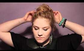 HOW TO: MESSY BUN (quick and easy)