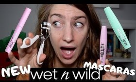 NEW WET N WILD MASCARA REVIEW | Mega Volume, Mega Protein + Mega Length