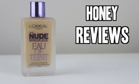 Short Review L'oreal Nude Magique Eau de Teint + Benefit They're Real Mascara