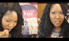 Lipstick Colors for the Fall / Winter Season - Brown Skin Friendly