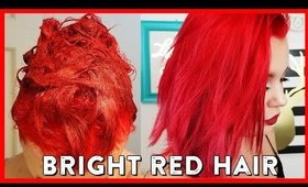 Bright RED Hair Color Tutorial (Using Arctic Fox Wrath & Cosmic Sunshine)