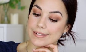 Bronze with Pop of Color | Too Faced Sweet Peach Tutorial