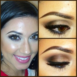 A "Betty" inspired brown smokey look I did for the Archie's Girls event! IG: @madeup_mama