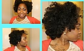 Natural Hair Saga| Super Easy Bantu Knot Out on Short Natural Hair