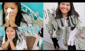 Sick Day Makeup and Outfit!♡