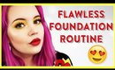 MY "FLAWLESS" FOUNDATION ROUTINE (2018)