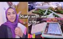 Study with me vlog // back to Pharmacy school year 2 [after school study routine] | Reem