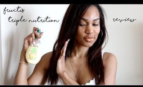 Dry Hair? | Fructis Triple Nutrition Smoothing Milk +Serum Review ◌ alishainc