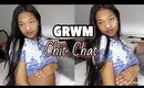 GRWM: Boob Job After Baby? | Chit Chat | Back To School Glam Makeup & Hair