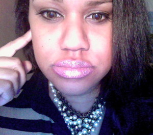 Pink Glitter lips