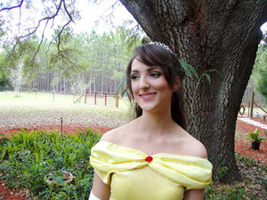 Belle and Hair and Makeup by me. :)