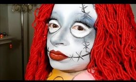 Sally (Nightmare Before Christmas) Make-up Tutorial Halloween
