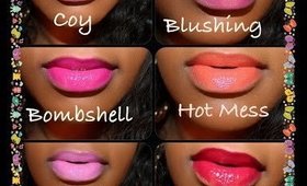 ♥♥LA Girl Glazed Lip Paints..Review and Swatches♥♥