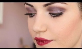 Vivid Violet Makeup Look