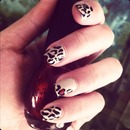 Sweetheart leopards nails 