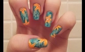 Born Pretty Store Reveiw and Demo - Floral Newspaper Nails