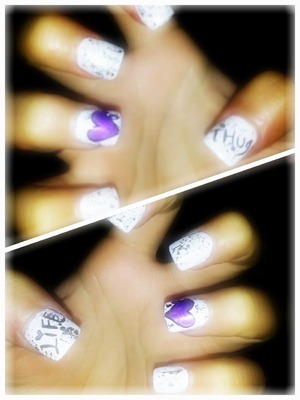 had my nails done...the lady that did them said no one has ever asked for nails like mine <3 